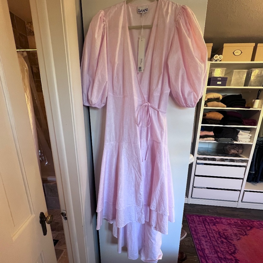 Ganni Pale pink dress